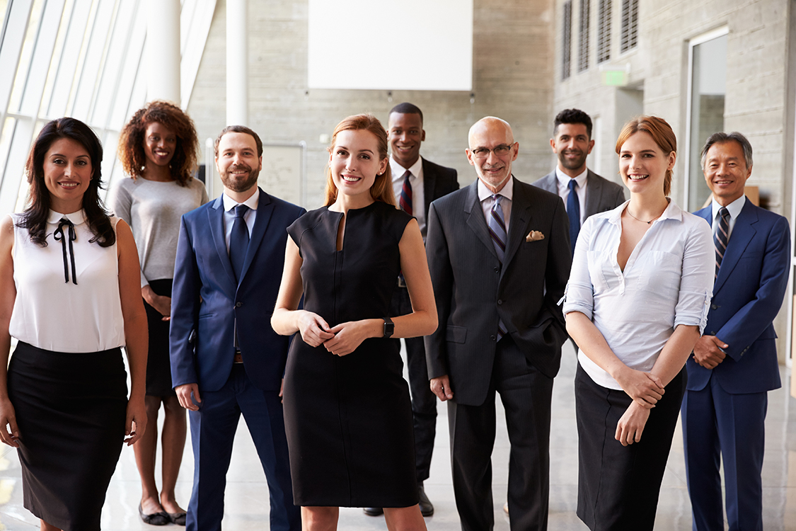 Portrait Of Multi-Cultural Business Team In Office